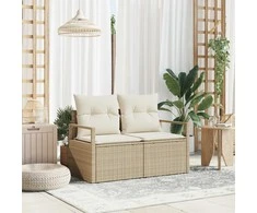 Sodo sofa su pagalve 120 x 62 x 69 cm poliratanas
