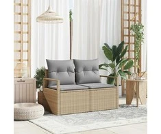 Sodo sofa su pagalve 120 x 62 x 69 cm poliratanas