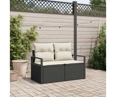 Sodo sofa su pagalve 120 x 62 x 69 cm poliratanas