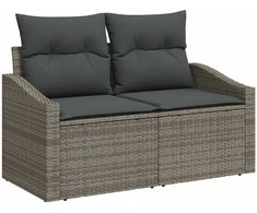 Sodo sofa su pagalve su saugykla 123 x 62 x 69 cm poliratanas