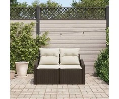 Sodo sofa su pagalve 123 x 62 x 69 cm poliratanas