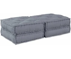 Modulinė sofa 2 pcs Pilka 140 x 70 x 36 cm Audinys