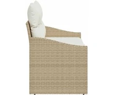 Sodo sofa su pagalve 123 x 62 x 69 cm poliratanas
