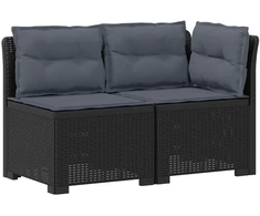 2-Vietis Sodo Sofas su Pagalvėlėmis, Atrodo kaip Ratano PP