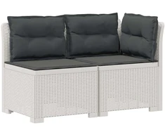2-Vietis Sodo Sofas su Pagalvėlėmis, Atrodo kaip Ratano PP