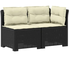2-Vietis Sodo Sofas su Pagalvėlėmis, Atrodo kaip Ratano PP