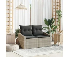 Sodo sofa su pagalve su saugykla 123 x 62 x 69 cm poliratanas