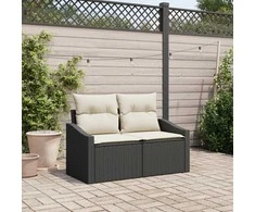 Sodo sofa su pagalve 123 x 62 x 69 cm poliratanas