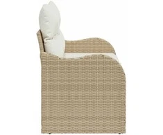 Sodo sofa su pagalve Smėlio 121 x 62 x 69cm poliratanas