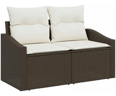 Sodo sofa su pagalve su saugykla 123 x 62 x 69 cm poliratanas