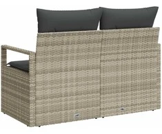 Sodo sofa su pagalve su saugykla 120 x 62 x 69 cm poliratanas