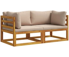 2 vnt. Kampinė sofa su pagalvėlėmis