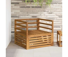 2 vnt. Lauko sofa Natūrali