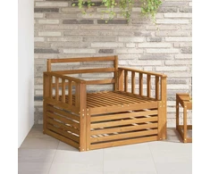 2 vnt. Lauko sofa Natūrali