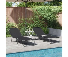 Sulankstomas gultas 2 pcs Juoda 188 x 57 x 86,5 cm Poliesteris