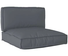 Pallet pagalvių rinkinys 2 pcs Antracitas Oksfordo audinys