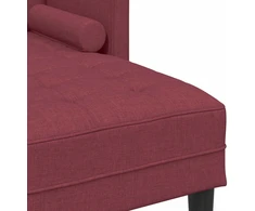 Sofa Sofos komplektas su pagalve 2 pcs Vyno raudona Poliesteris