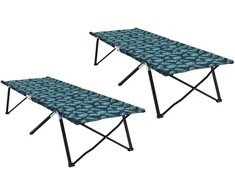 Sulankstoma Kempingo Lova Lapelis 2 pcs Miškas 206 x 76 x 74 cm