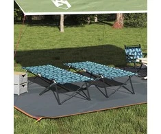 Sulankstoma Kempingo Lova Lapelis 2 pcs Miškas 206 x 76 x 74 cm
