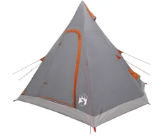 Tipi Tent Vanduo-Resistant 3 asmeniui Pilka ir oranžinė