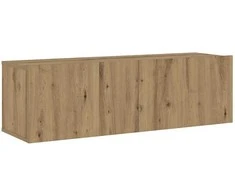 TV staliukas 3 dalių sieninis televizoriaus spintelės komplektas Artisan Oak