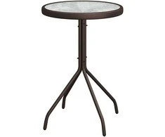 Lauko baldų komplektas Sodo Bistro Rinkinys 3 pcs Ruda Plienas