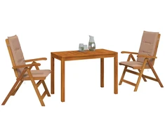 Garden Dining Set Natūrali Kietos akacijos mediena