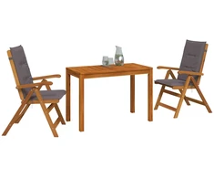 Garden Dining Set Natūrali Kietos akacijos mediena