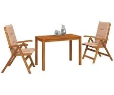 Garden Dining Set Natūrali Kietos akacijos mediena