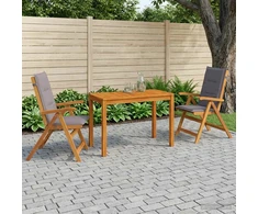 Garden Dining Set Natūrali Kietos akacijos mediena
