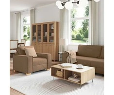 Sofa 3 pcs Ruda 220 x 80 x 84 cm Lino mišinio audinys