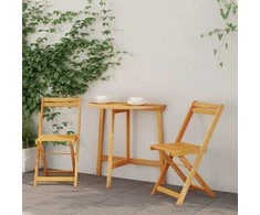 Lauko baldų komplektas Bistro komplektas 3 pcs Natūralus aliejus