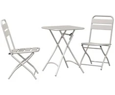 Lauko baldų komplektas Bistro komplektas 3 pcs Smėlio Plienas