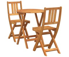 Lauko baldų komplektas Bistro komplektas 3 pcs Natūralus aliejus