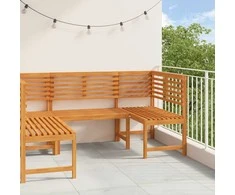 Lauko baldų komplektas Sodo suolelių komplektas 3 pcs Ruda Kietos akacijos mediena