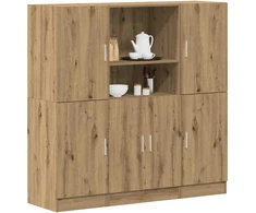 3 dalių virtuvės spintelių rinkinys Artisan ąžuolas
