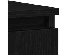 Vonios baldų rinkinys 3 pcs Juodas ąžuolas 30 x 30 x 190 cm