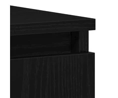 Vonios baldų rinkinys 3 pcs Juodas ąžuolas 30 x 30 x 190 cm