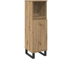 Vonios baldų rinkinys 3 vnt. Ruda 30 x 30 x 180 cm