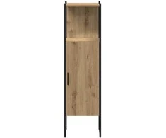 Vonios baldų rinkinys su lentyna 3 pcs Ruda Apdirbta mediena