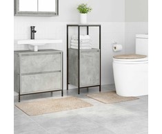 Antisklidus vonios kilimėlių rinkinys 3 pcs Kreminė PP