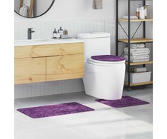 Antisklidus vonios kilimėlių rinkinys 3 pcs Violetinė PP