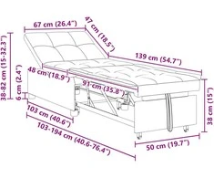 Ištraukiama sofa-lova Tamsiai žalia 194 x 50 x 82 cm audinys
