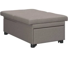 Ištraukiama sofa-lova Taupe 194 x 50 x 82 cm audinys