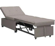 Ištraukiama sofa-lova Taupe 194 x 50 x 82 cm audinys