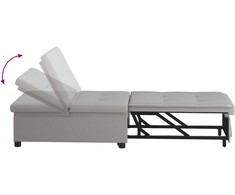 Ištraukiama sofa-lova Pilka 194 x 50 x 82 cm audinys