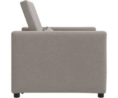 Ištraukiamas sofa-lova vienvietis Taupe 90 x 165 x 87 cm