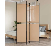 3-panelis kambario skirstytuvas Smėlio 150 x 200 cm Audinys