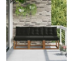 3 Vienetas Lauko vidurinė sofa