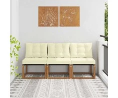 3 Vienetas Lauko vidurinė sofa